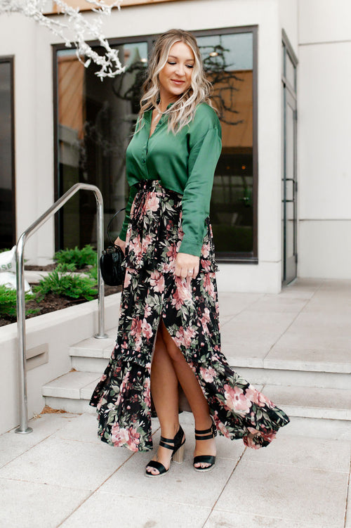 Mazey Floral Maxi Skirt