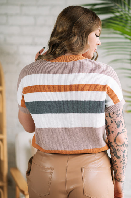 Delta Striped Sweater Top