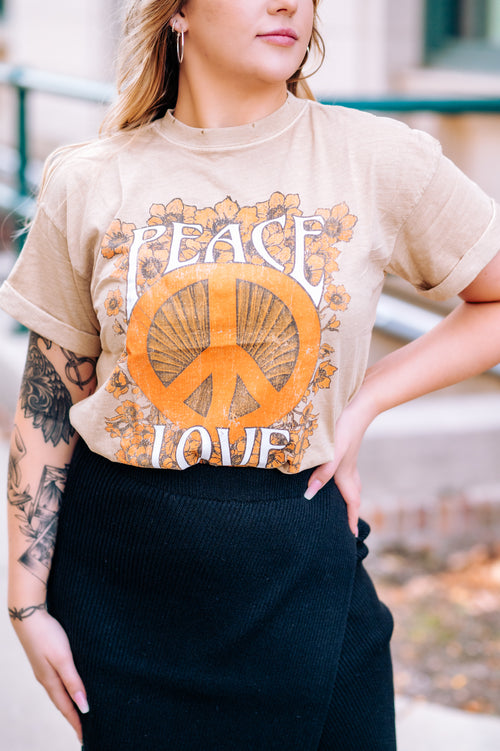 Peace and Love Graphic Tee