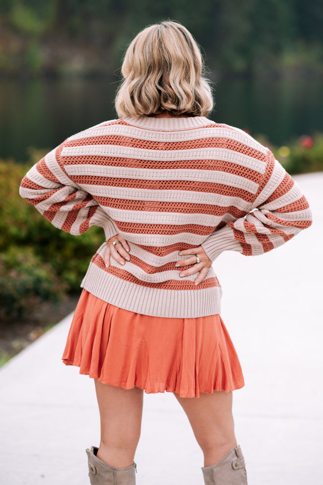Cinnamon Two Tone Sweater