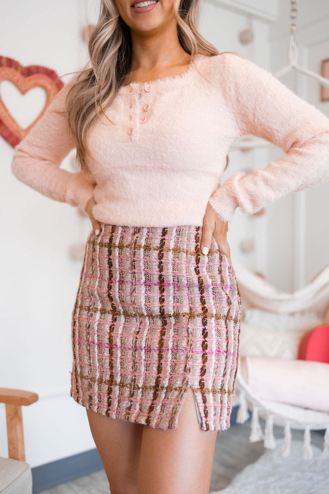 Reece Tweed Mini Skirt